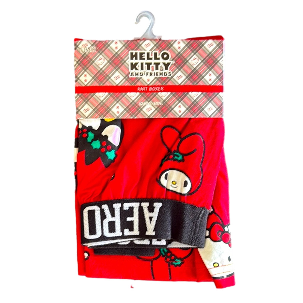 Mens Hello Kitty & Friends Holiday Knit Boxer Shorts - Size Small - NWT
